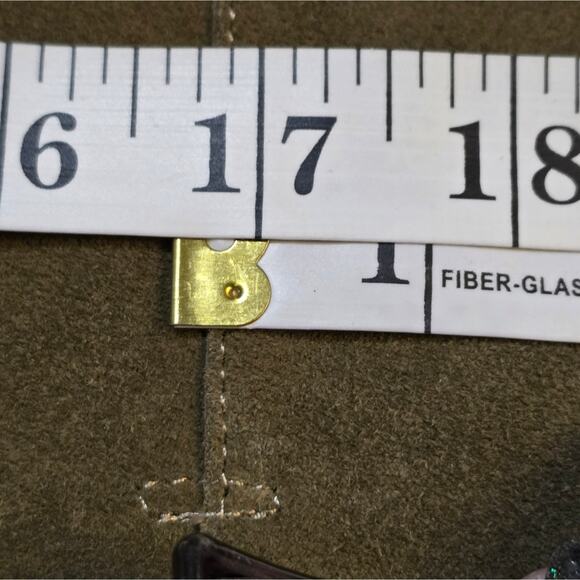 Colin Stuart Moss Green Tall Suede Wide Calf Boots Size 8.5 - Picture 13 of 16